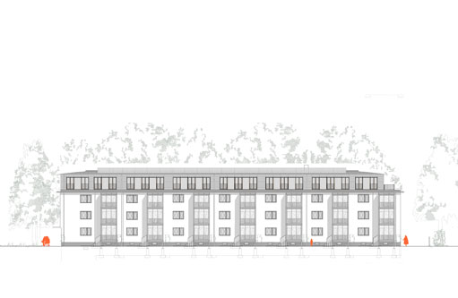 Ansicht von der Stra&szlig;e