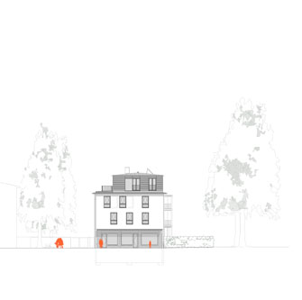 Ansicht von der Stra&szlig;e